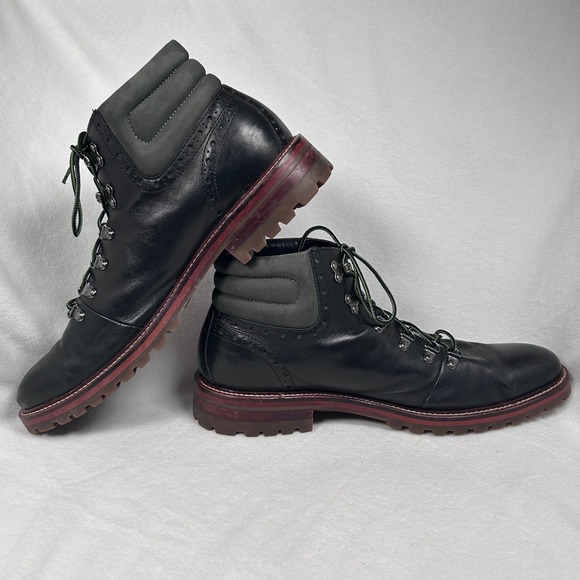 Johnston & Murphy J&M 1850 Boots Karnes Alpine Mens 11 M Black Leather 20-7677 - Picture 8 of 12